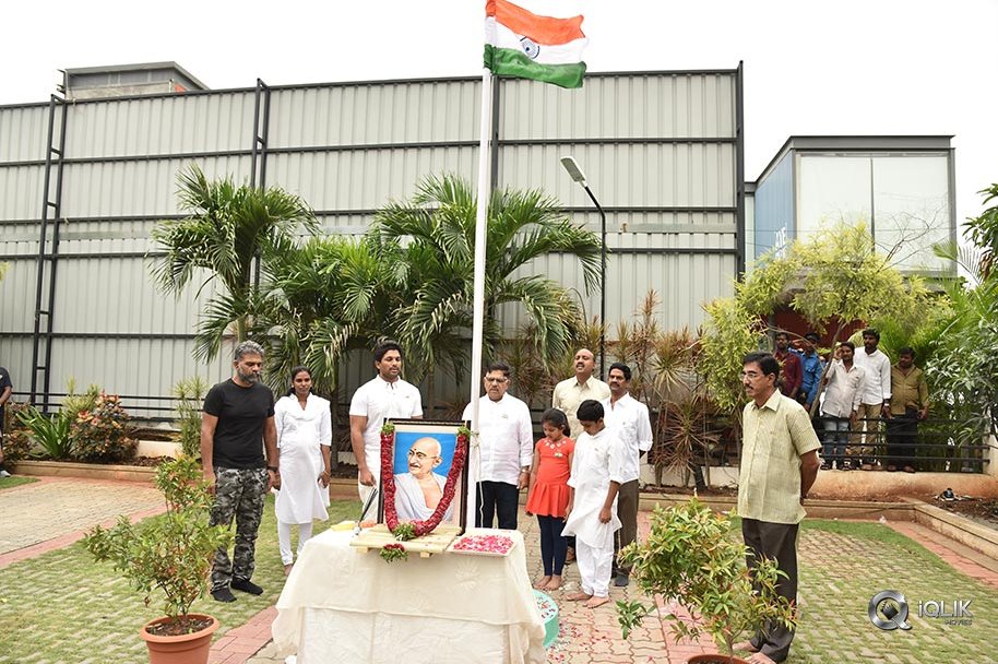 Geetha-Arts-Office-Flag-Hoisting-Pics